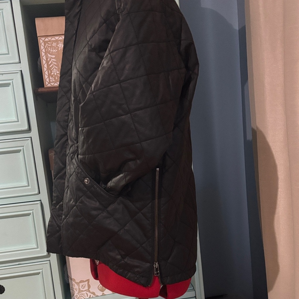 Small Madewell Quilted Leather-look Jacket - Picture 3 of 5